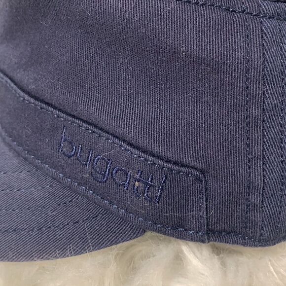 BUGATTI flexcity hat cotton elastic sweatband navy men’s size 59cm - Picture 2 of 12